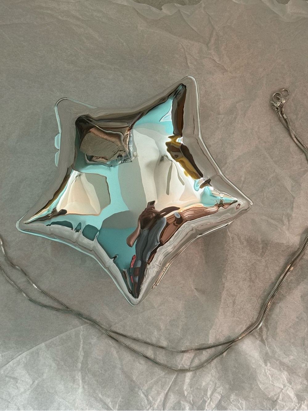 Zara Silver Star Balloon Purse - Picture 2 of 4